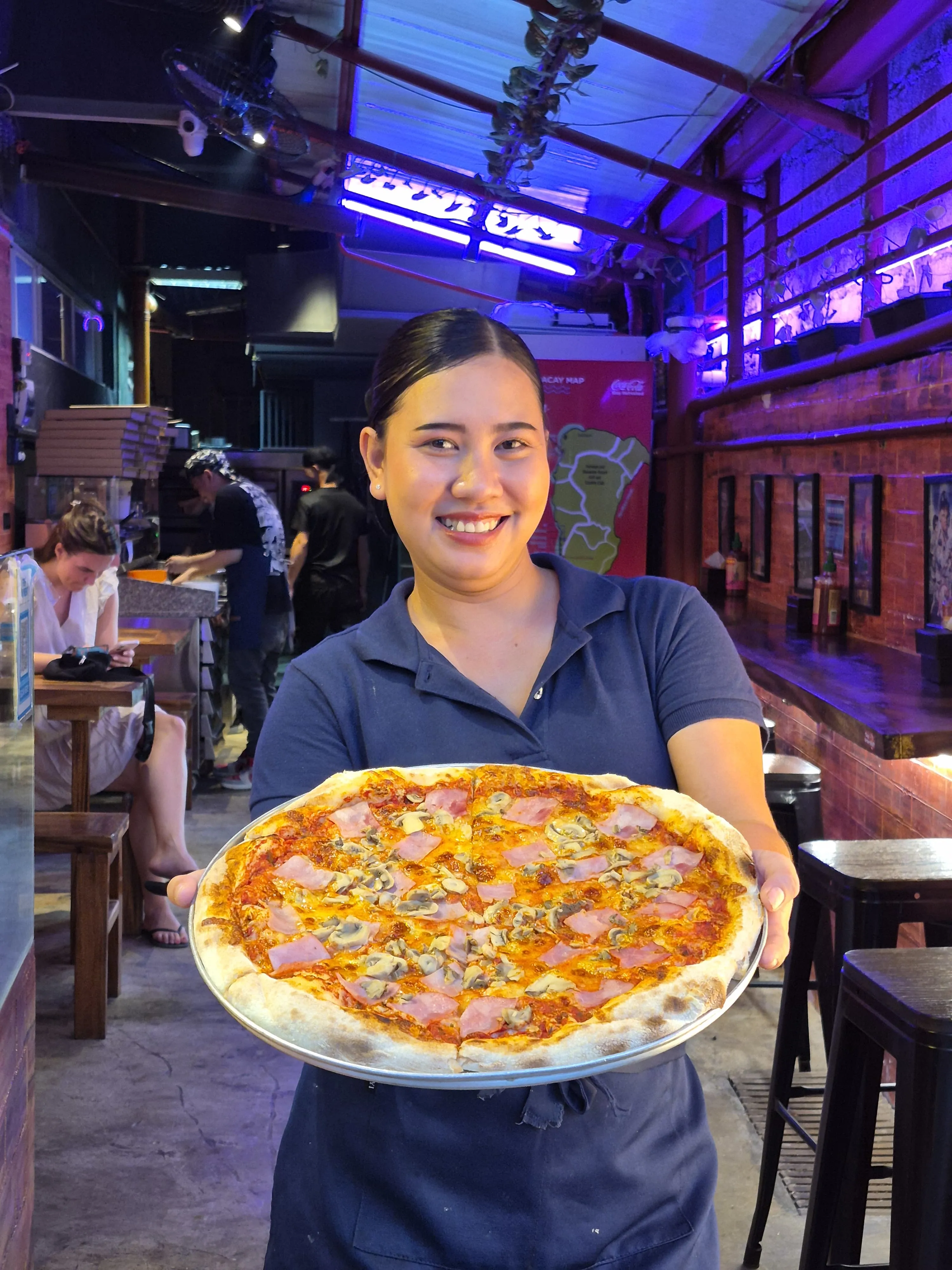 Bacon & Mushroom pizza from NYPD Pizza 99