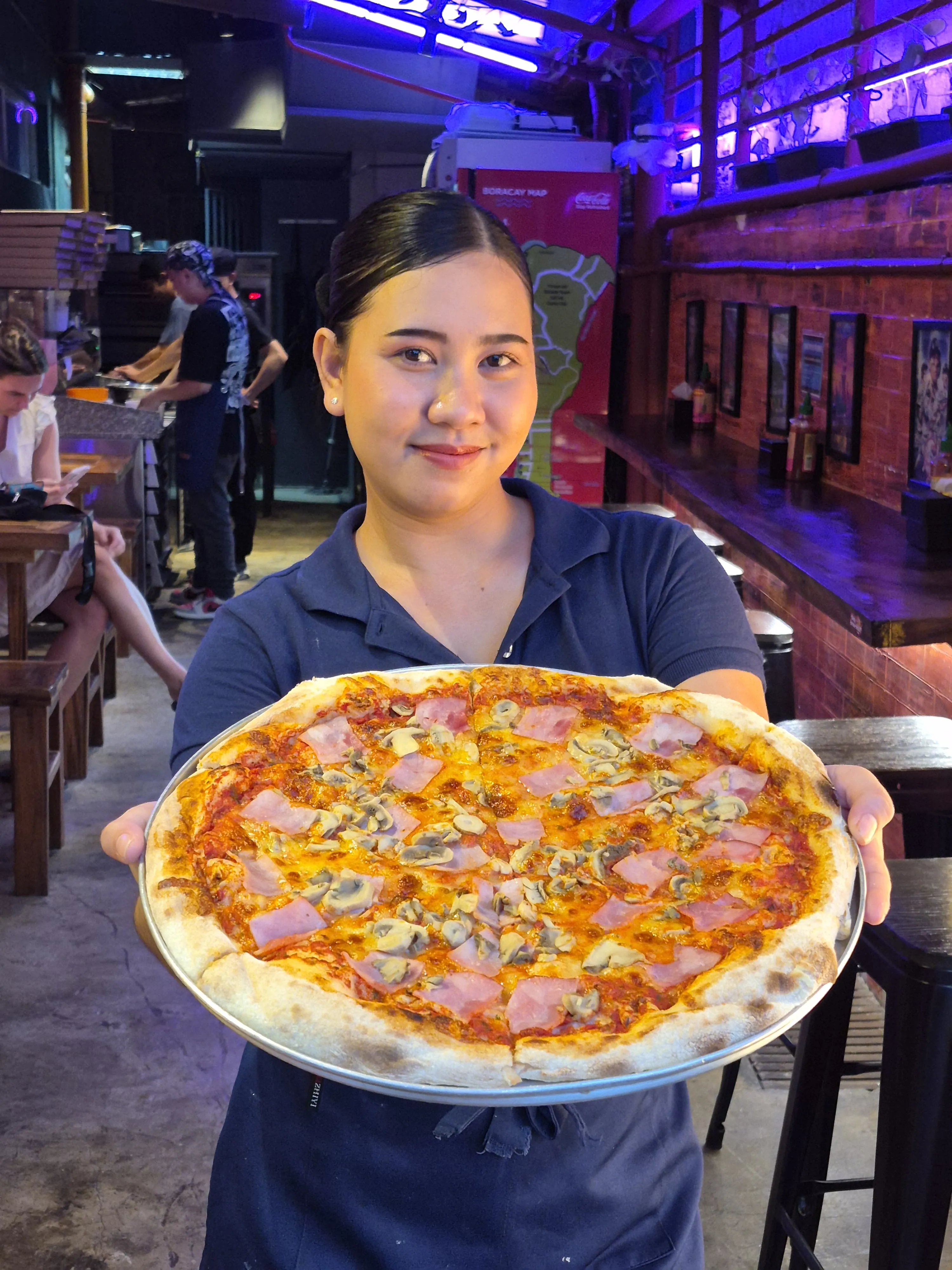 Ham & Mushroom pizza from NYPD Pizza 99