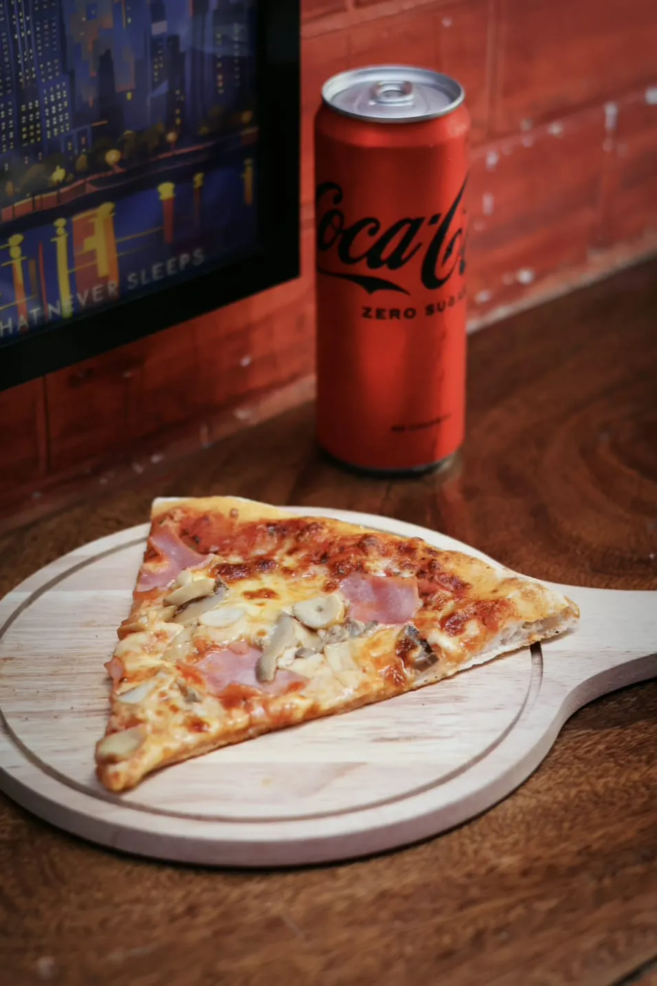 Ham & Mushroom pizza from NYPD Pizza 99