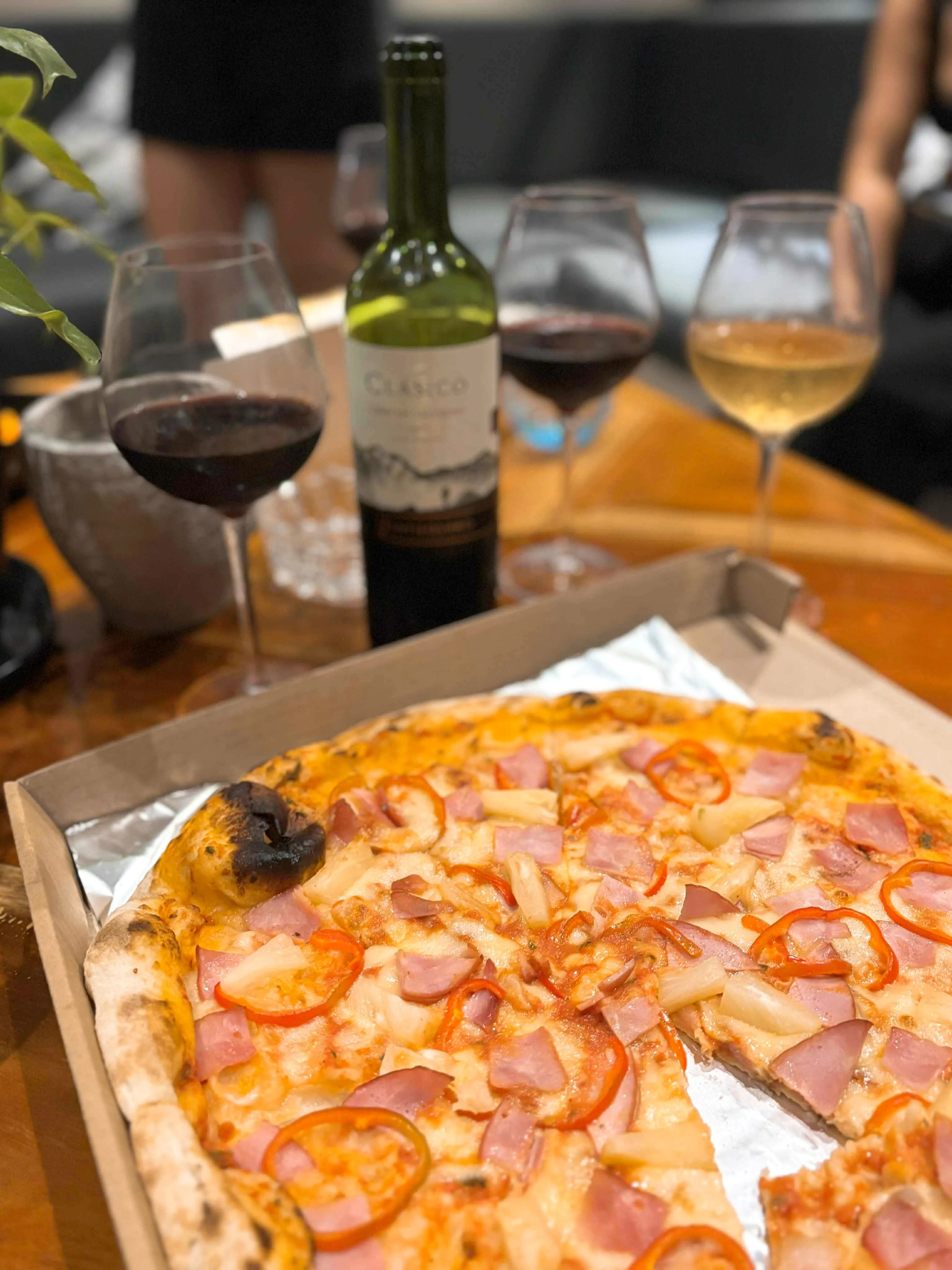 Hawaiian pizza from NYPD Pizza 99