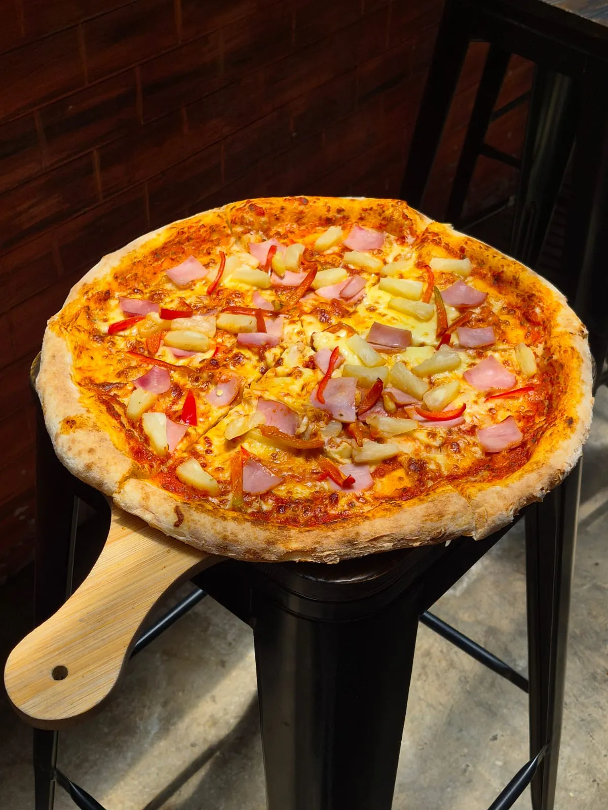 Hawaiian pizza from NYPD Pizza 99