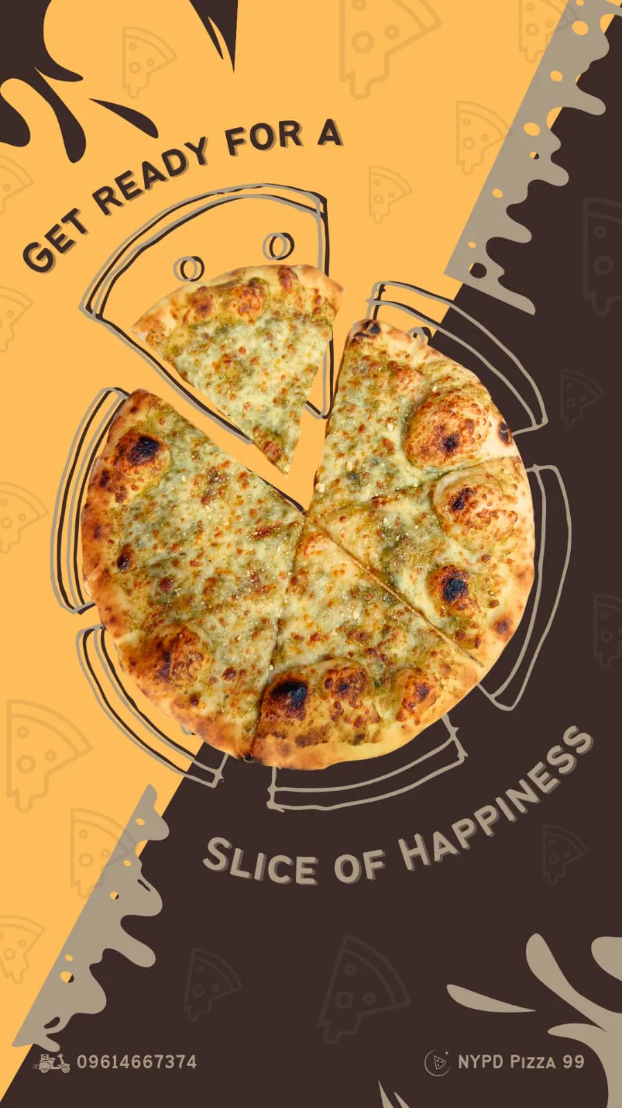 The Italian Minced pizza from NYPD Pizza 99