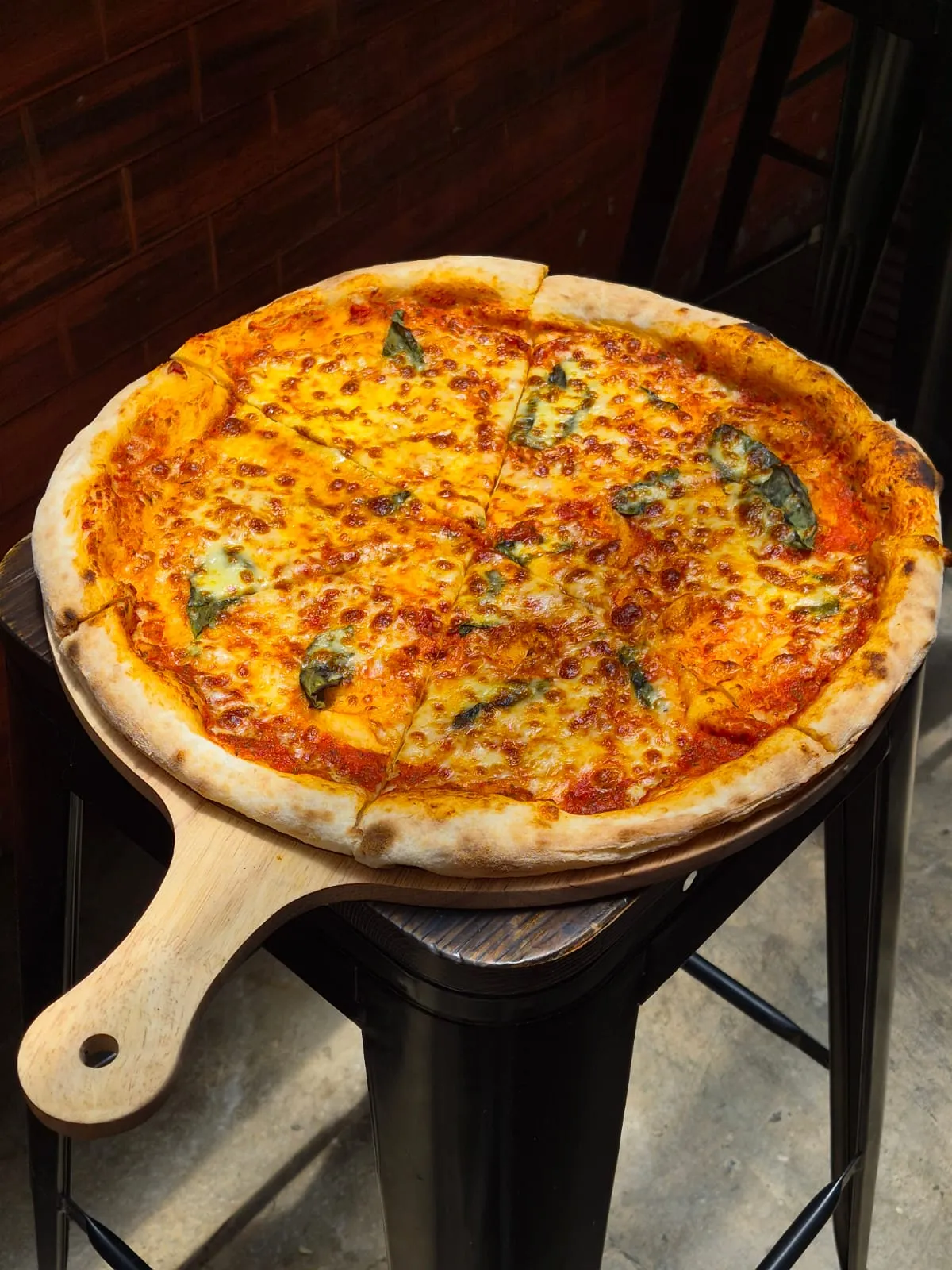 Pesto & Cheese pizza from NYPD Pizza 99