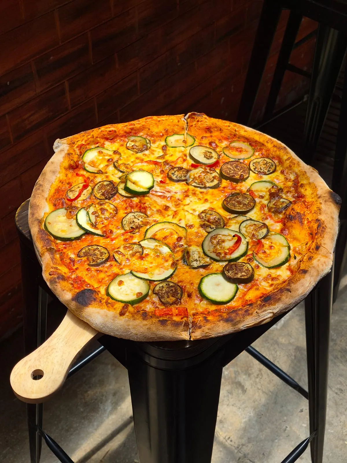Vegetarian pizza from NYPD Pizza 99